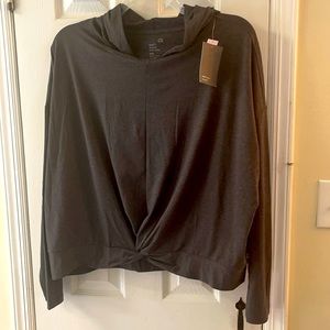 Gap Fit Brushed Tech Hoodie Top, casual wear.